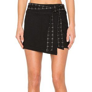 Paige Denim x Rosie HW Valentine Stud Belt Skirt